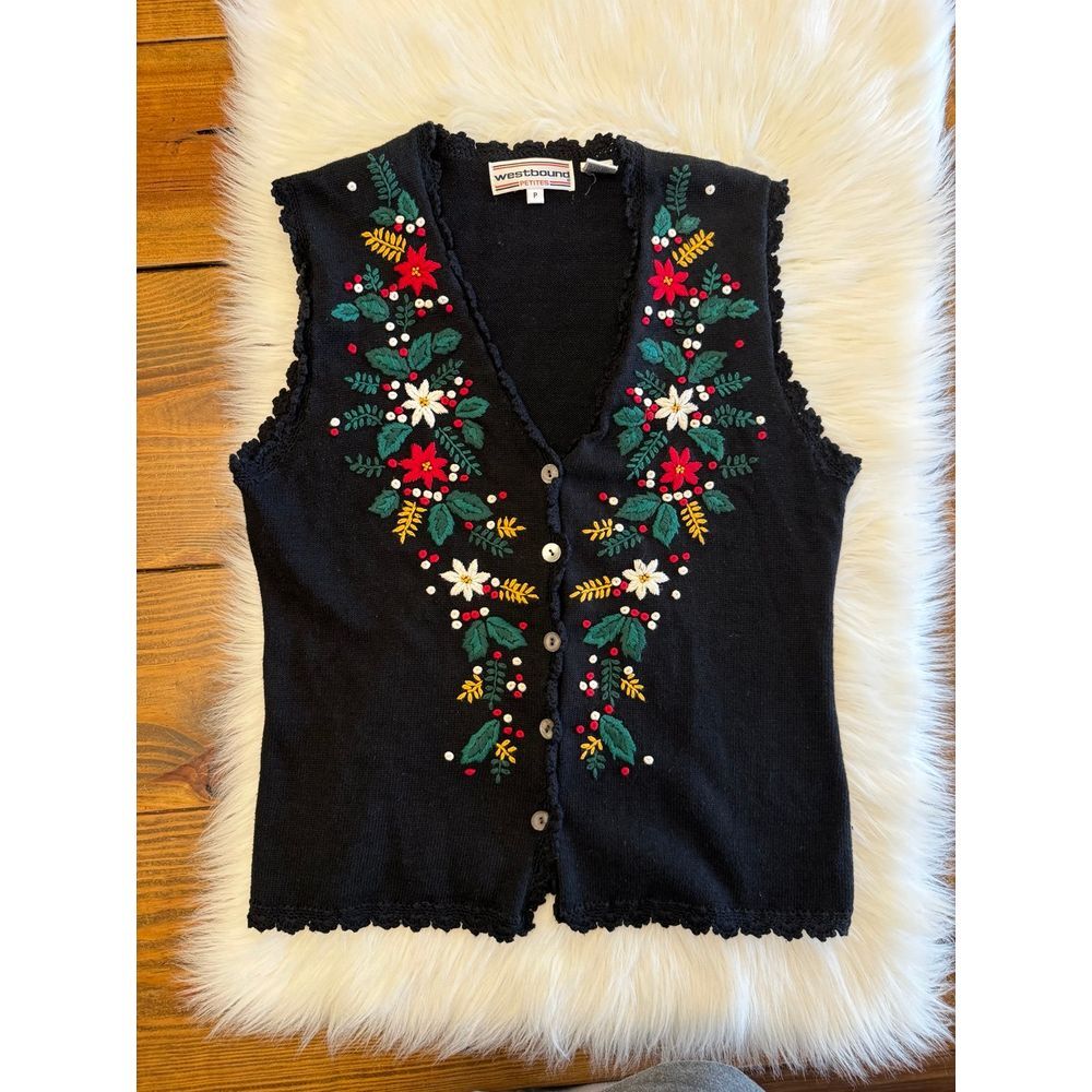 Sweater Vest westbound‎ petite EUC